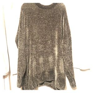 Oversized Forest Green Chenille Sweater